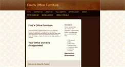 Desktop Screenshot of fredsofficefurniture.com