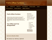 Tablet Screenshot of fredsofficefurniture.com